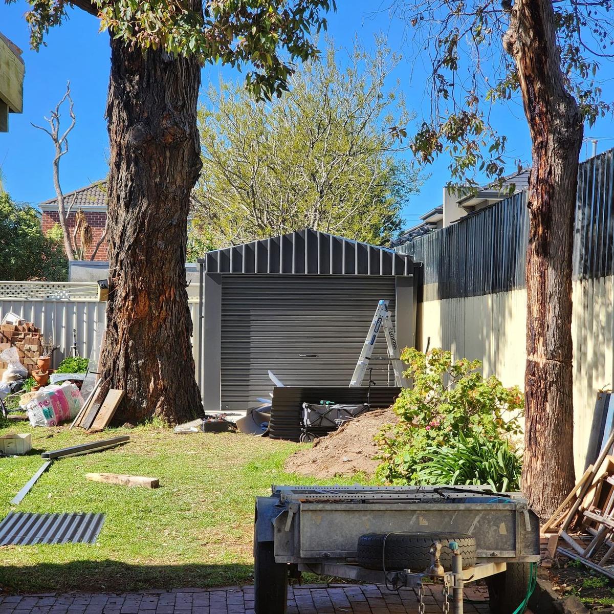 Colorbond shed / garage built by All Metro